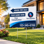Directional Yard Signs | 4mm Coroplast Real Estate Signs