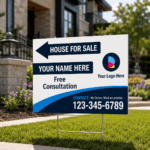 Directional Yard Signs | 4mm Coroplast Real Estate Signs