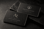 Luxury Business Cards with Lamination + Raised Gold / Silver Foil