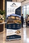 Luxury Real Estate Roll Up Banner | Realtor Display Banner