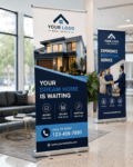 Luxury Real Estate Roll Up Banner | Realtor Display Banner