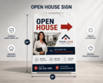 Open House Sign with Realtor | Premium Real Estate Marketing Sign