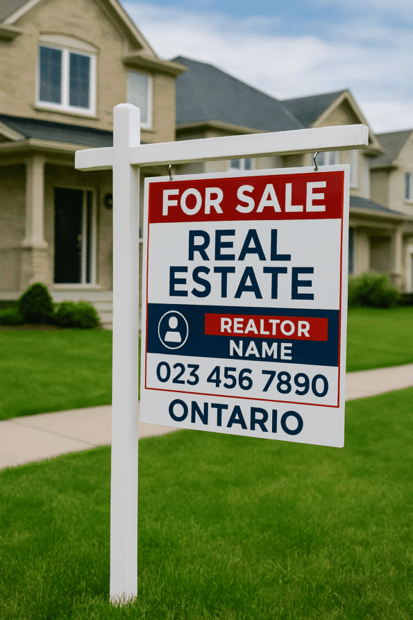 Real Estate For Sale Sign Ontario Design Placement Tips