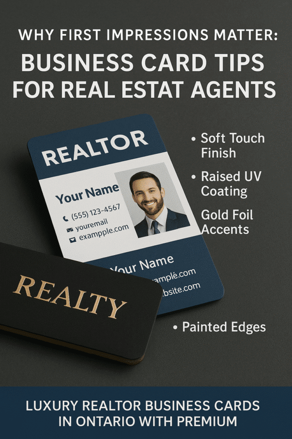 Why First Impressions Matter Business Card Tips for Real Estate Agents
