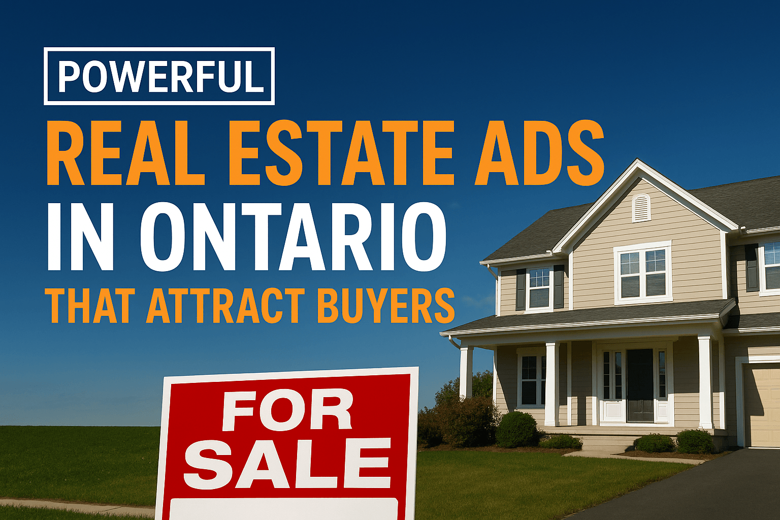 How to Create Powerful Real Estate Ads in Ontario That Attract Serious Buyers