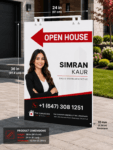 Large Custom Real Estate Open House Sign
